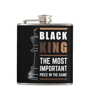 Flasques Le Roi Noir La Pièce La Plus Importante Dans Le Je
