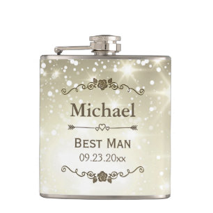 Flasques Le scintillement allume le meilleur homme