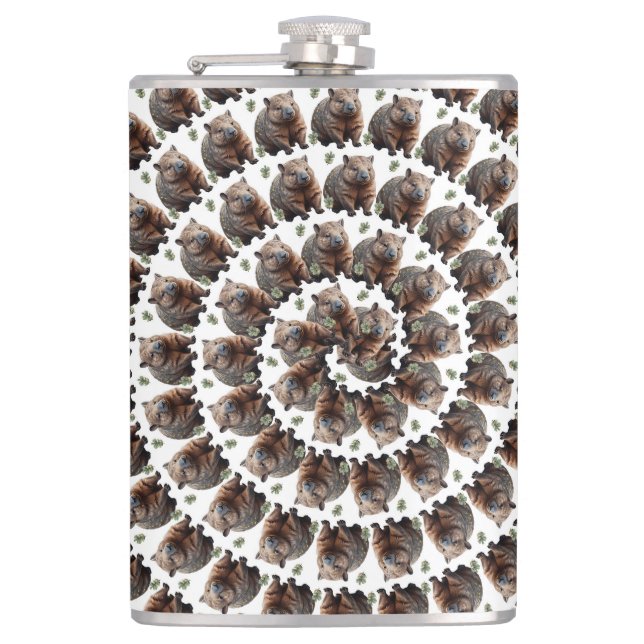 Flasques Le tourbillon de Wombat : une spirale de merveille (Devant)