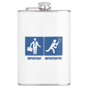 Flasques Le Travail Est Important, La Crosse Est Importante
