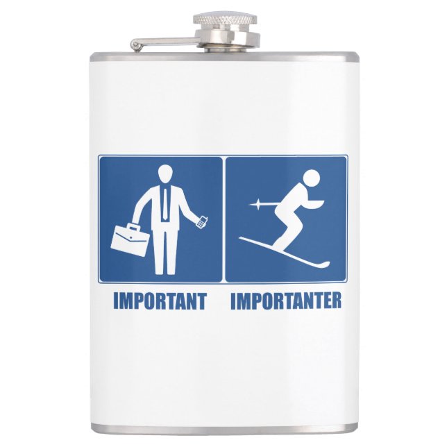 Flasques Le Travail Est Important, Le Ski Est Important (Devant)