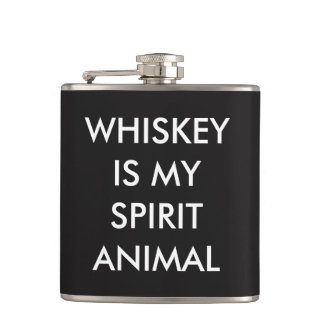 Flasques le whiskey est mon animal d'esprit