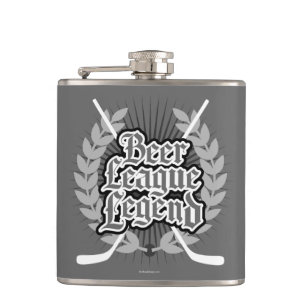 Flasques Légende de la ligue de bière de hockey