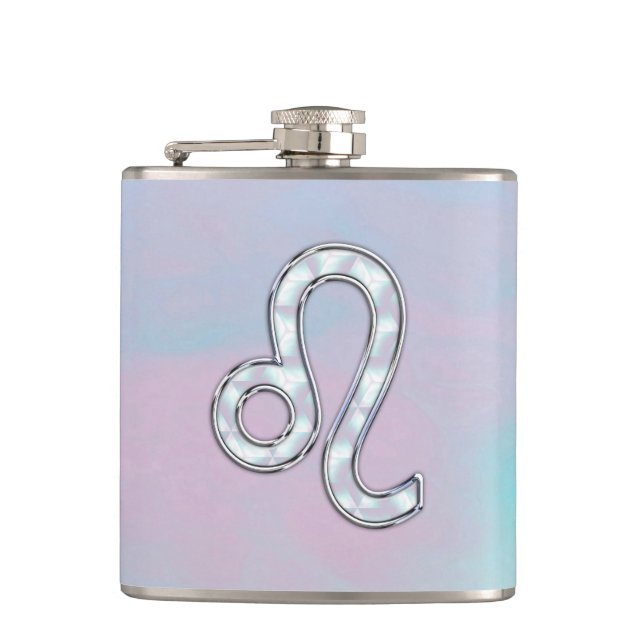 Flasques Leo Zodiac Connexion Pastels Style Nacre Imprimer (Devant)
