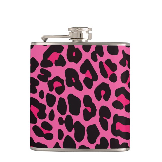 Flasques Leopard rose chaud (Devant)