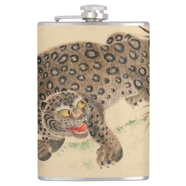 Flasques Léopard tacheté vintage japonais (Devant)