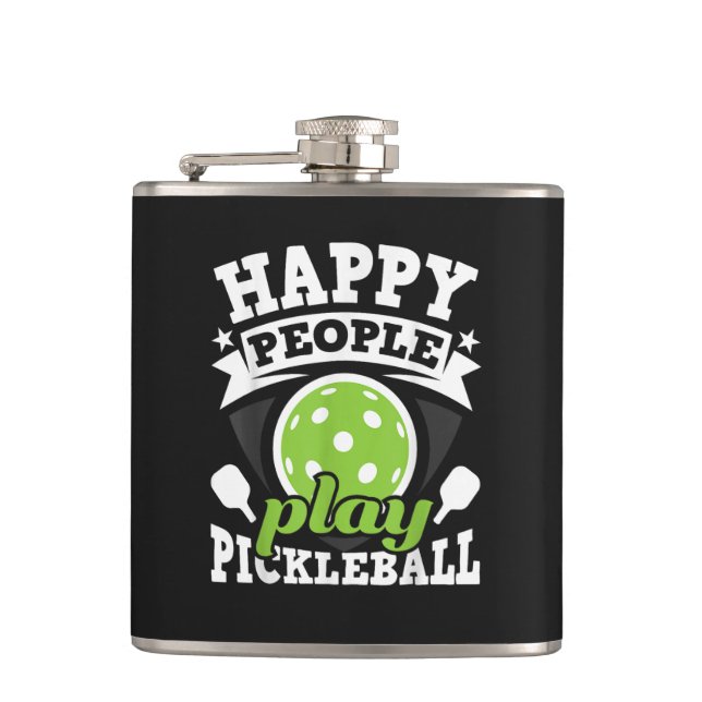 Flasques Les gens heureux jouent au Pickleball - Joueur de  (Devant)