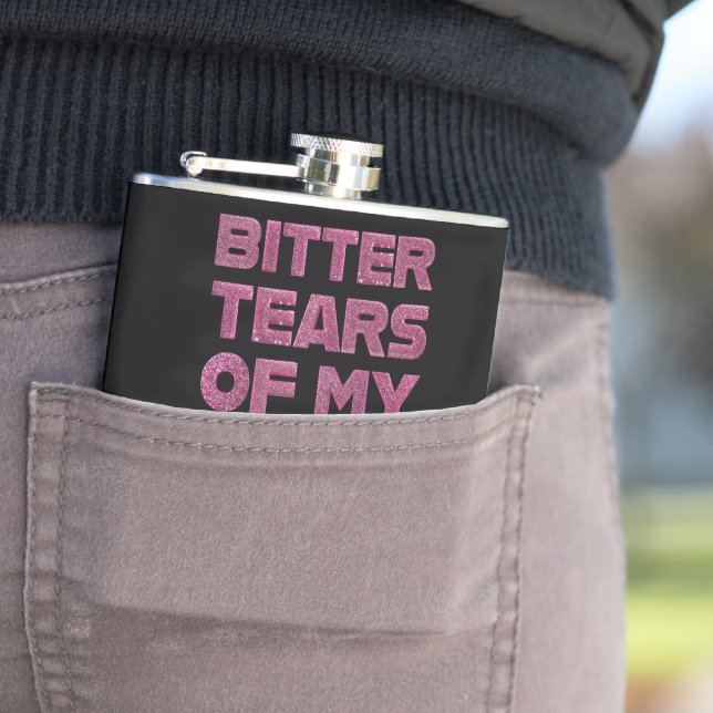 Flasques Les larmes de Parties scintillant rose de mes adve (En situation)