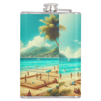 Flasques Les plages sont des paradis sereins