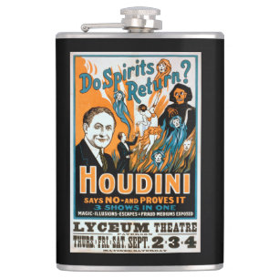 Flasques Les spiritueux retournent-ils ? Houdini dit que le