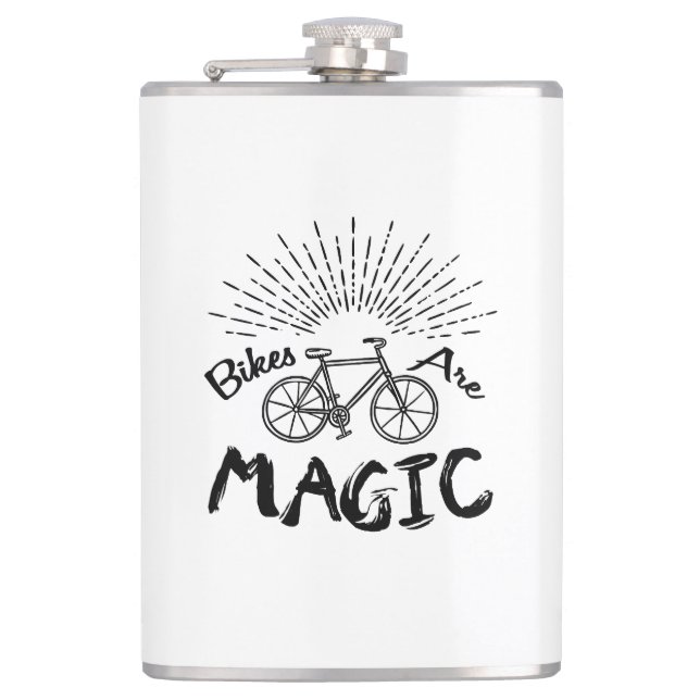 Flasques Les vélos sont magiques (Devant)