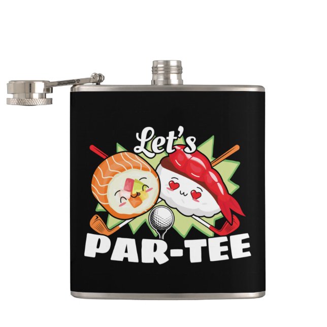 Flasques Lets Par Tee Golf Pun - Golf Party (Ouvert)