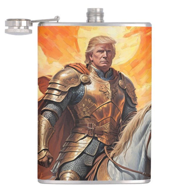 Flasques L'héroïque guerrier Trump en or (Ouvert)