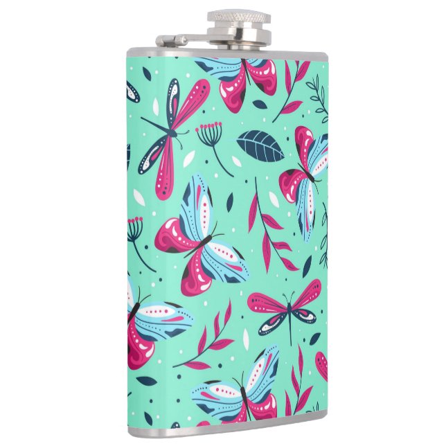 Flasques libellules et papillons (Droite)