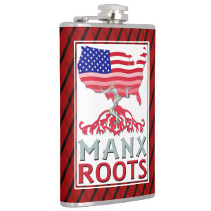 Flasques L'île de Man Manx American Hip Flask