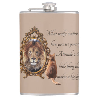Flasques Lion d'inspiration pour lunettes de chat Vintage