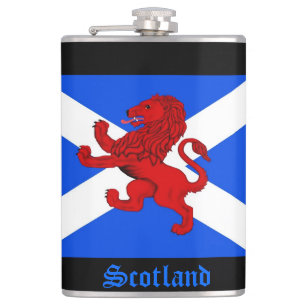 Flasques Lion écossais Rampant, drapeau de Saint Andrews