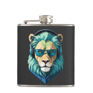 Flasques Lion portant Sweat - shirt à capuche drôle Cool an