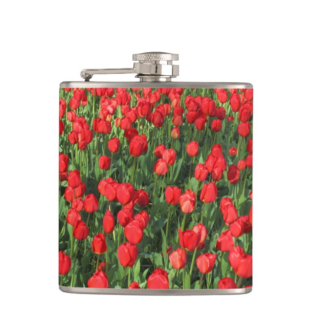 Flasques Lit des Tulipes rouges 02 (Devant)