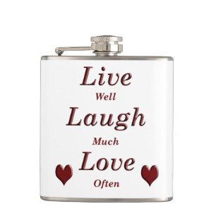 Flasques Live Laugh Love