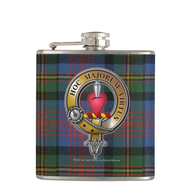 Flasques Logan Tartan & Badge (Devant)