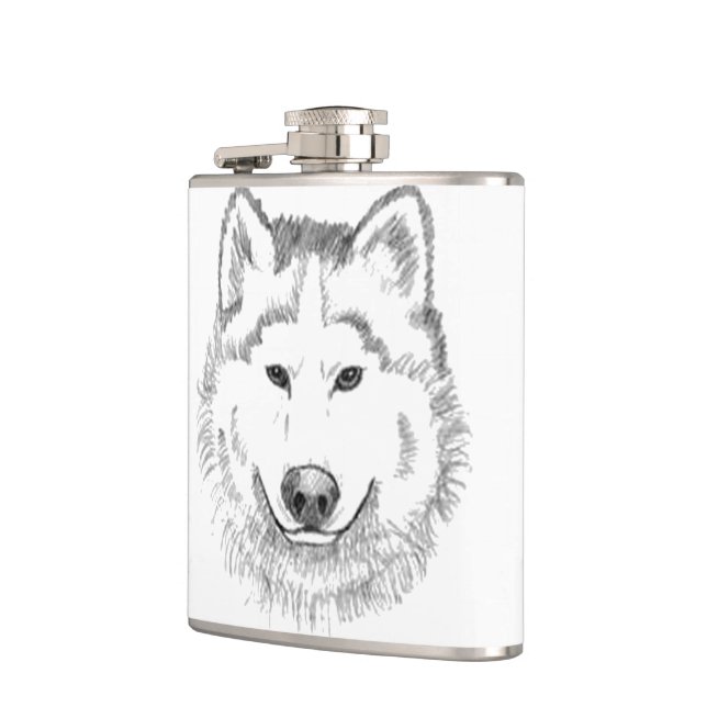 Flasques Loup blanc (Gauche)