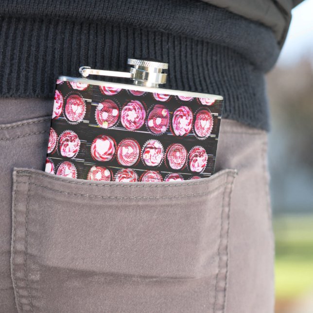 Flasques Love Cupcakes (En situation)