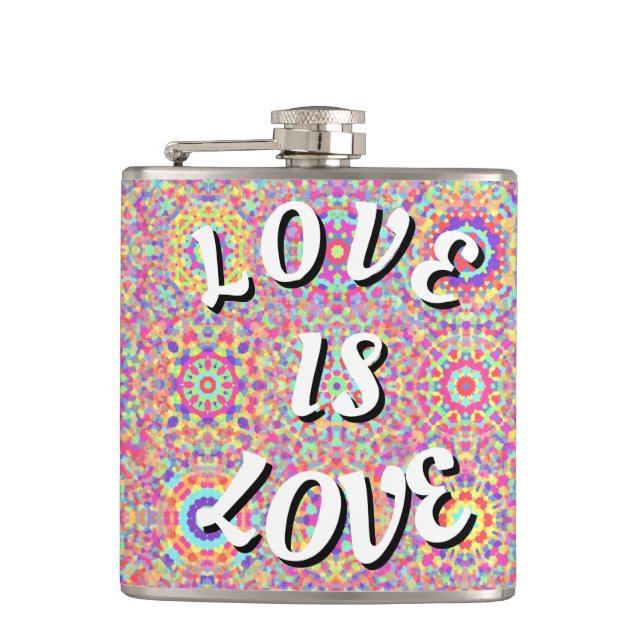 Flasques Love Is Love Fierté  (Devant)