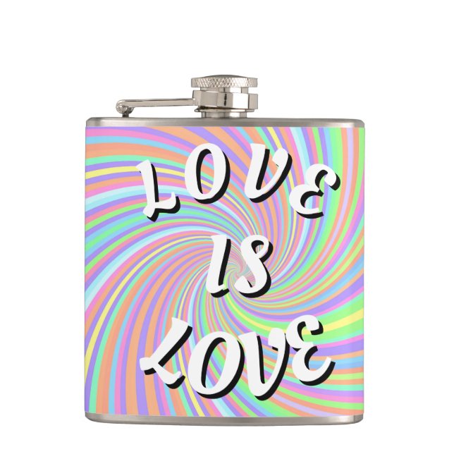 Flasques Love Is Love Fierté  (Devant)