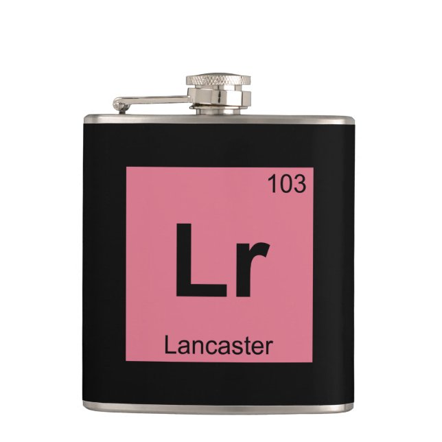 Flasques Lr - Lancaster Pennsylvanie Symbole Chimique (Devant)