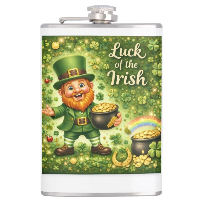 Flasques Luck of the Irish Metal Flask (Devant)