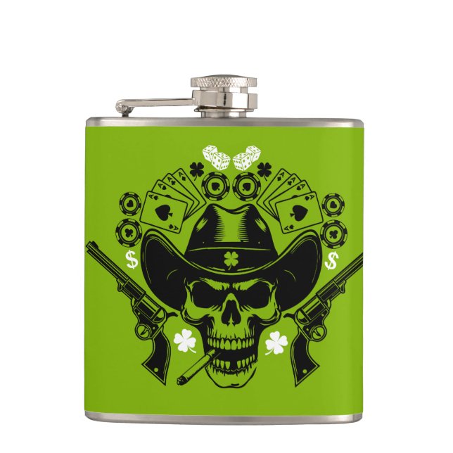 Flasques Lucky Poker Skull (Devant)