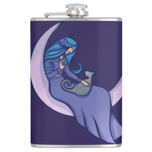 Flasques Lune Sorcière LuneEnfant Pagan Wicca Art