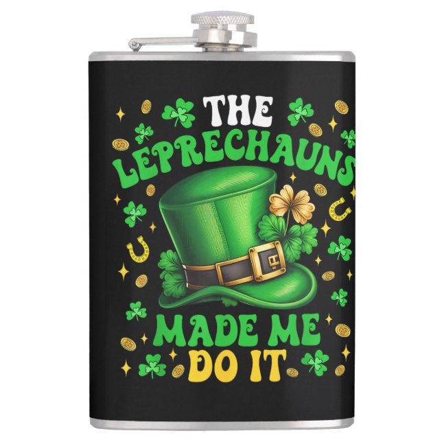 Flasques Lutins du Trèfle M'ont Fait Faire Ça St Patrick (Devant)