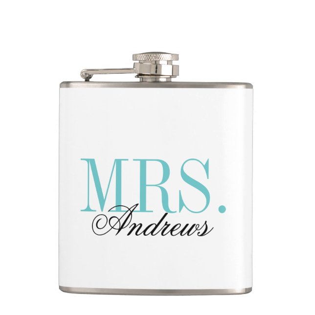 Flasques M. et Mme Mariage Monogram (Devant)