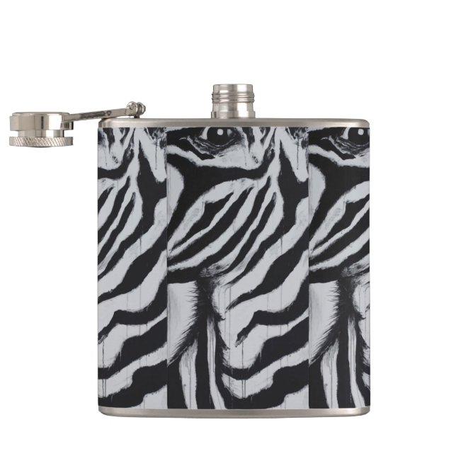Flasques M. Zèbre Animal Faune Abstrait Art Original (Ouvert)