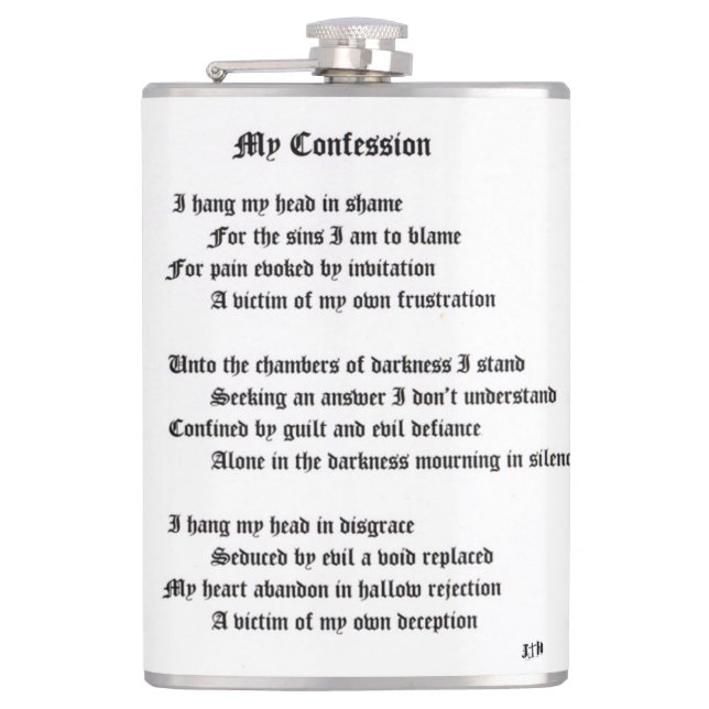 Flasques Ma confession (Devant)