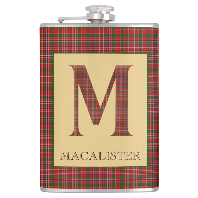 Flasques MacAlister Tartan Monogram M  (Devant)