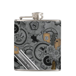 Flasques Machines de Steampunk (polychromes)