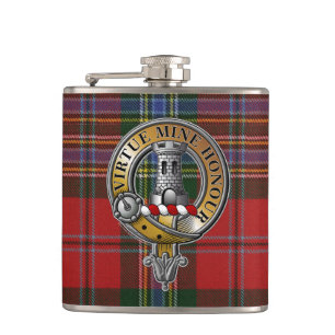 Flasques MacLean Tartan & Badge