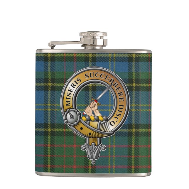 Flasques MacMillan Tartan & Badge (Devant)