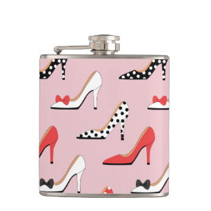 Flasques Madame des talons de rose de mode