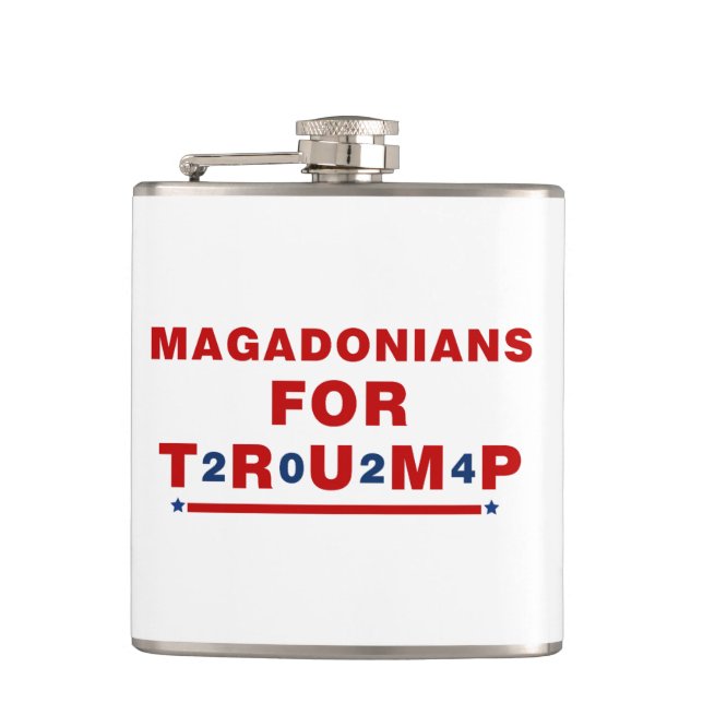 Flasques Magadoniens pour Trump 2024 Red Blue Star (Devant)