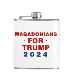 Flasques Magadoniens pour Trump 2024 Rouge bleu