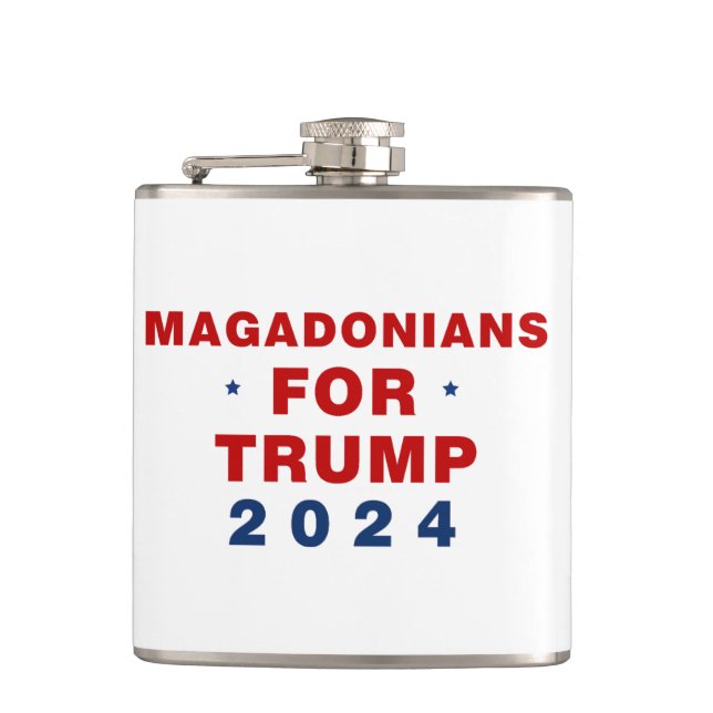 Flasques Magadoniens pour Trump 2024 Rouge bleu (Devant)