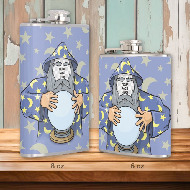 Flasques Mage avec votre visage (Créateur téléchargé)