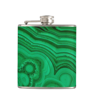 Flasques Malachite minéral vert