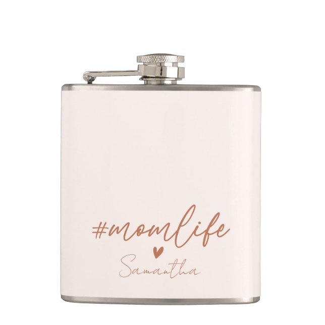 Flasques Maman Vie - Design de charme rustique (Devant)