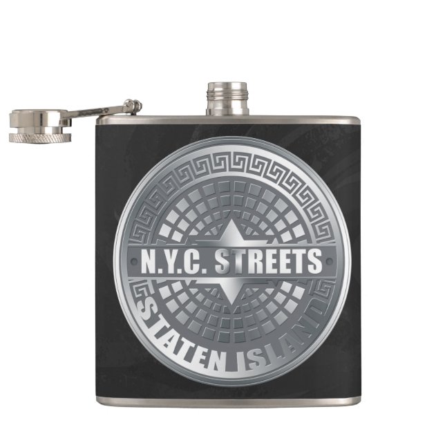 Flasques Manhole Staten Island Grey (Ouvert)