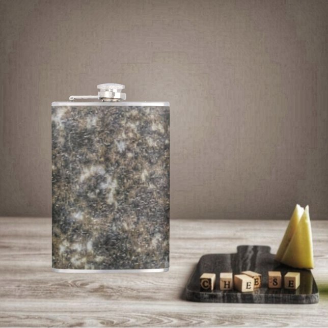 Flasques Marbre à motifs (This Patterned Marble Hip Flask, is texturally designed, to look like an earthenware vessel!)